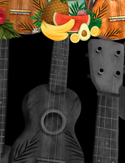 "Hawaiian Ukulele" - Größe S-8XL - Hawaiihemd.shop