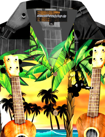 "Hawaiian Ukulele" - Größe S-8XL - Hawaiihemd.shop