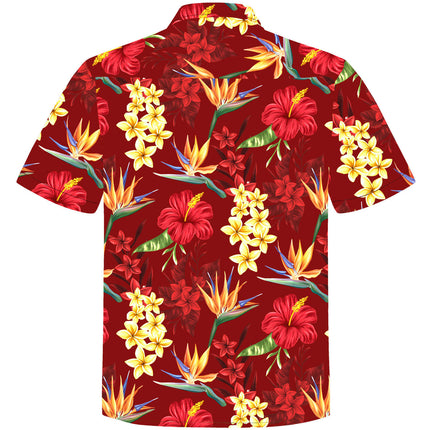 "Flowerful Summer (czerwony)" - rozmiar 4XL+8XL