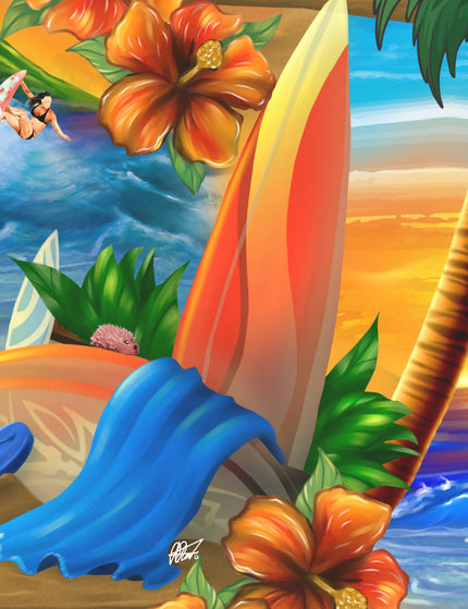 "Surfer's Paradise" - Größe S-8XL - Hawaiihemd.shop