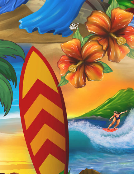 "Surfer's Paradise" - Größe S-8XL - Hawaiihemd.shop