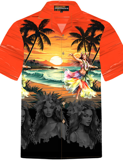 "Hawaiian Girl" - Größe S-8XL - Hawaiihemd.shop