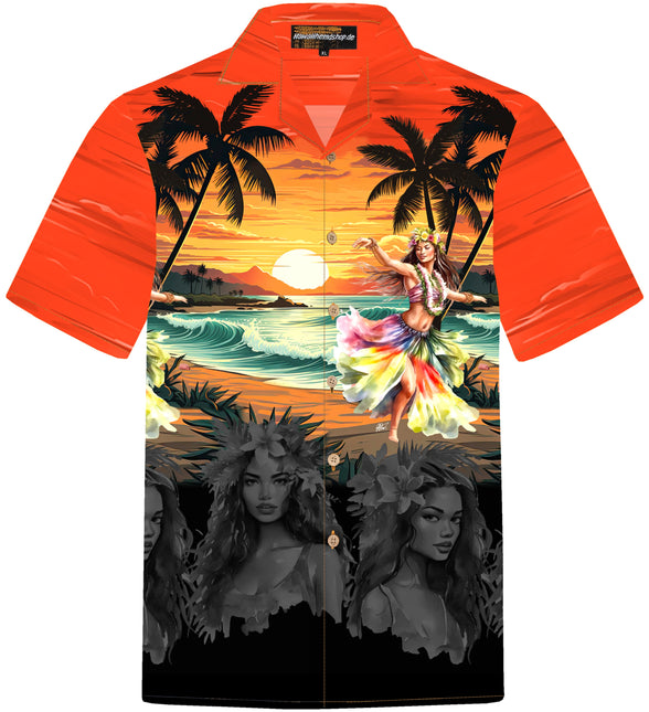 "Hawaiian Girl" - Größe S-8XL - Hawaiihemd.shop