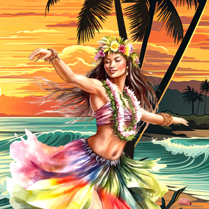 "Hawaiian Girl" - Größe S-8XL - Hawaiihemd.shop