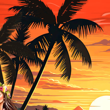 "Hawaiian Girl" - Größe S-8XL - Hawaiihemd.shop