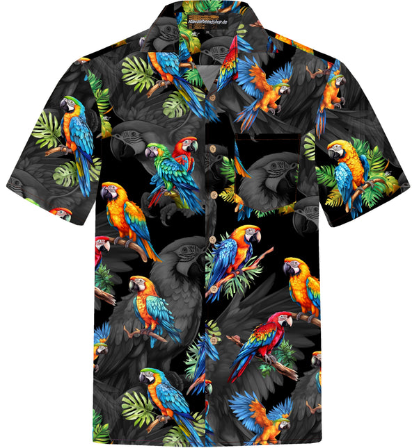 "Hawaiian Parrots" - Größe S-8XL - Hawaiihemd.shop