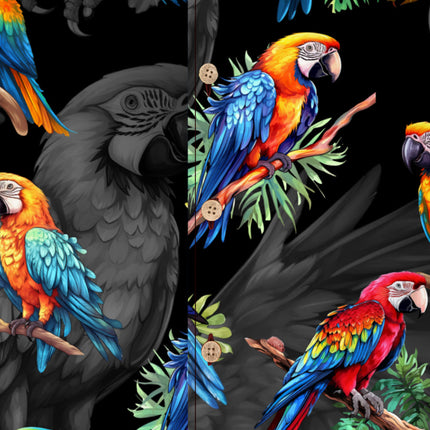 "Hawaiian Parrots" - Größe S-8XL - Hawaiihemd.shop