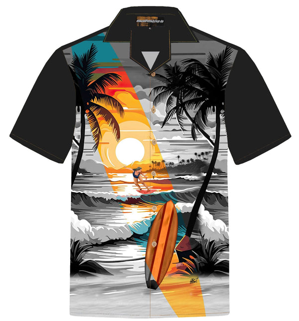 "Beach Night" - Größe S-8XL - Hawaiihemd.shop