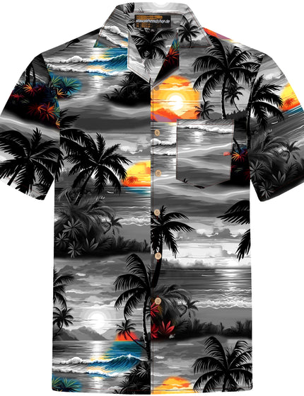 "Night in Hawaii" - Größe S-8XL - Hawaiihemd.shop
