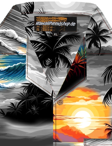 "Night in Hawaii" - Größe S-8XL - Hawaiihemd.shop