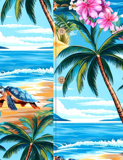 "Turtle Island" - Größe S-8XL - Hawaiihemd.shop