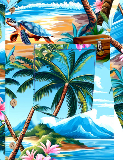 "Turtle Island" - Größe S-8XL - Hawaiihemd.shop
