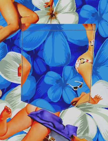 "Flower Girls (blue) '18" - Größe S-6XL - Hawaiihemd.shop