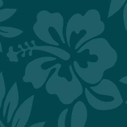 Grünes Herren Hawaiihemd mit Aloha Girls und Hibiskus-Blumen, Detail 07