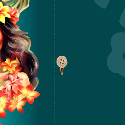 Grünes Herren Hawaiihemd mit Aloha Girls und Hibiskus-Blumen, Detail 09