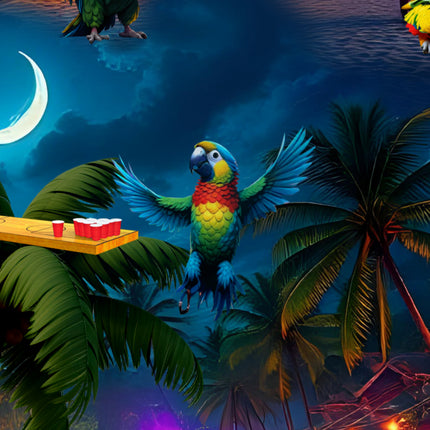 "Party Parrots" - Größe S-6XL - Hawaiihemd.shop