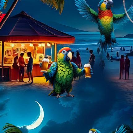"Party Parrots" - Größe S-6XL - Hawaiihemd.shop