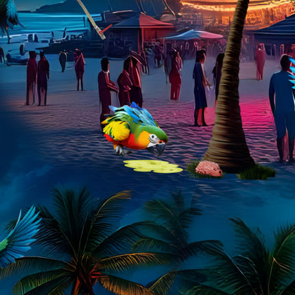 "Party Parrots" - Größe S-6XL - Hawaiihemd.shop
