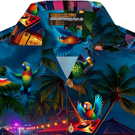 "Party Parrots" - Größe S-6XL - Hawaiihemd.shop