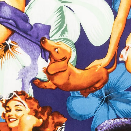 "Flower Girls (blue)" - Größe 3XL-8XL - Hawaiihemd.shop