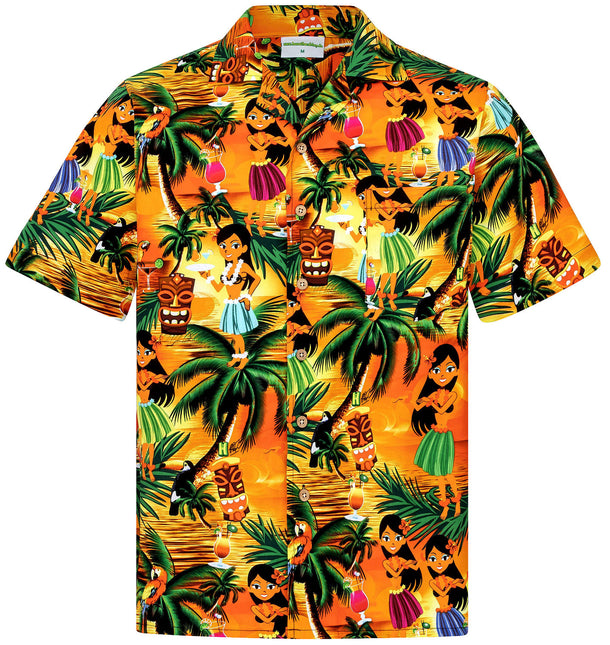"Drunken Aloha Girls" - Größe 6XL - Hawaiihemd.shop