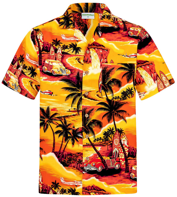 "Golden Summer" - Größe 4XL+6XL - Hawaiihemd.shop