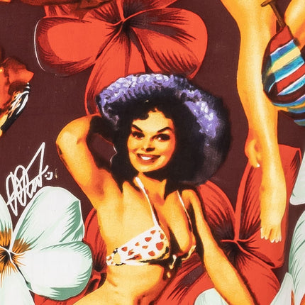 "Flower Girls (red)" - Größe S-8XL - Hawaiihemd.shop
