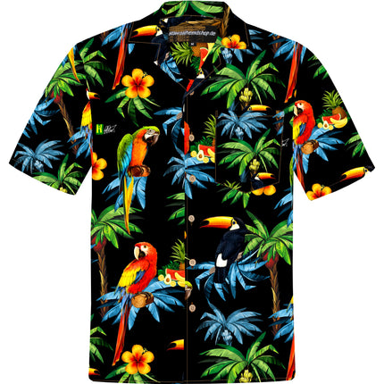 "Hawaiian Parrots '18" - Größe 6XL+8XL - Hawaiihemd.shop