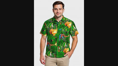 Hawaiihemd "Jungle Parrots" - Größe S-8XL