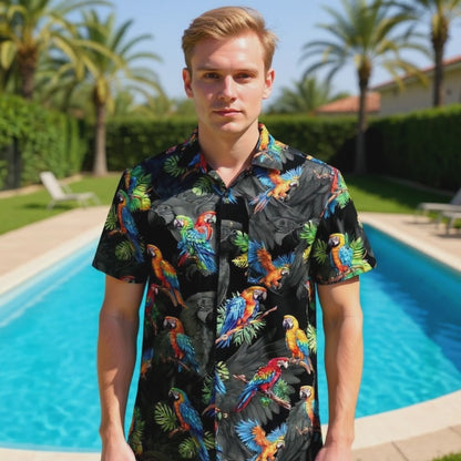 Hawaiian shirt "Hawaian Parrots" - size S-8XL