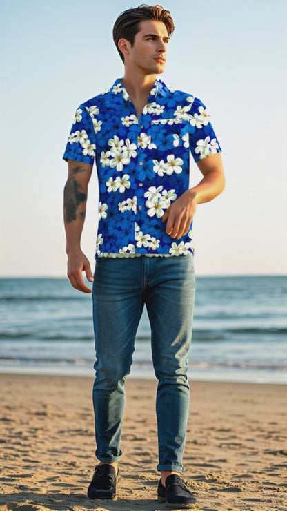 Hawaiian shirt "Classic Blue" - size S-8XL