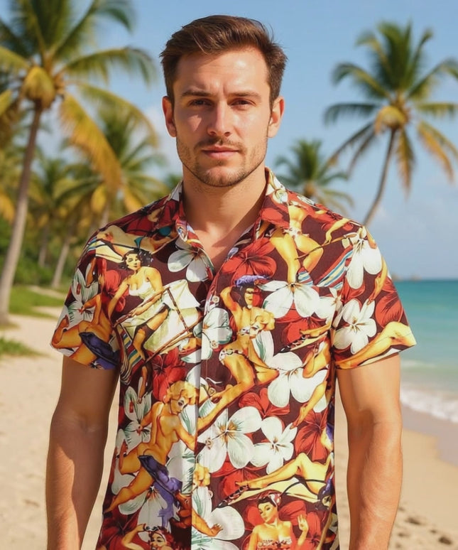 "Flower Girls (red)" - size S-8XL