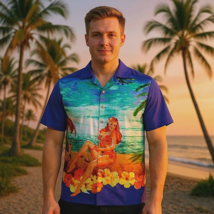Hawaiian shirt "Beach Girl" - size M-6XL