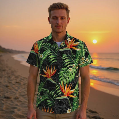 Hawaiihemd "Bird of Paradise" - Größe S-8XL