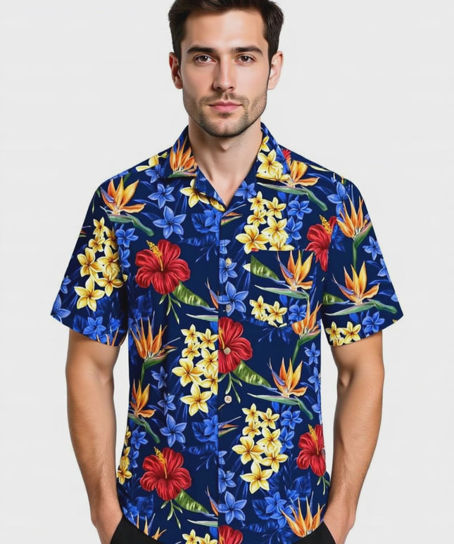 "Flowerful Summer (blue)" - size S-8XL