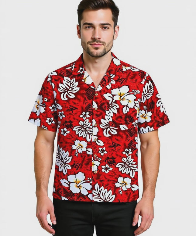 "Classic Flowers (red)" - size S-8XL
