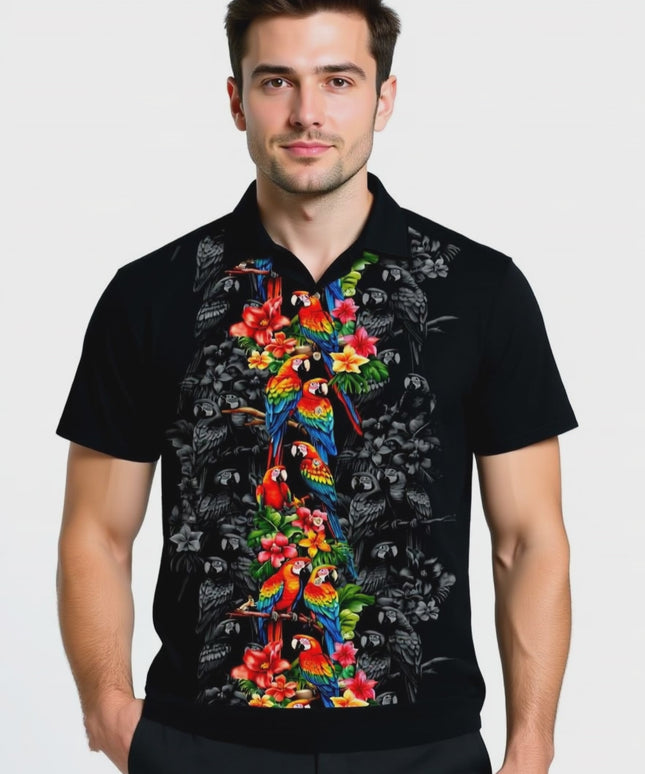 "Parrot's Elegance" - Sizes S-8XL