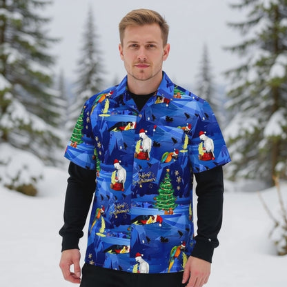 Hawaiian shirt "Christmas Parrots" - size S-8XL
